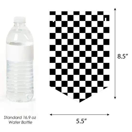Big Dot of Happiness Let's Go Racing - Racecar - Birthday Party Bunting Banner - Race Car Birthday Party Decorations - Happy Birthday {3}