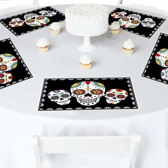 Big Dot of Happiness Day of The Dead - Party Table Decorations - Sugar Skull Party Placemats - Set of 16 {3}
