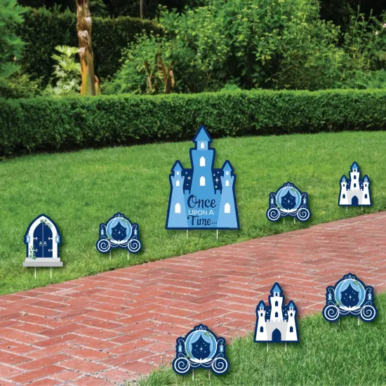 Big Dot of Happiness Fairy Tale Fantasy - Yard Sign and Outdoor Lawn Decorations - Royal Prince and Princess Party Yard Signs - Set of 8 {3}
