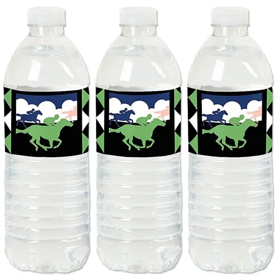 Big Dot of Happiness Kentucky Horse Derby - Horse Race Party Water Bottle Sticker Labels - Set of 20 {1}