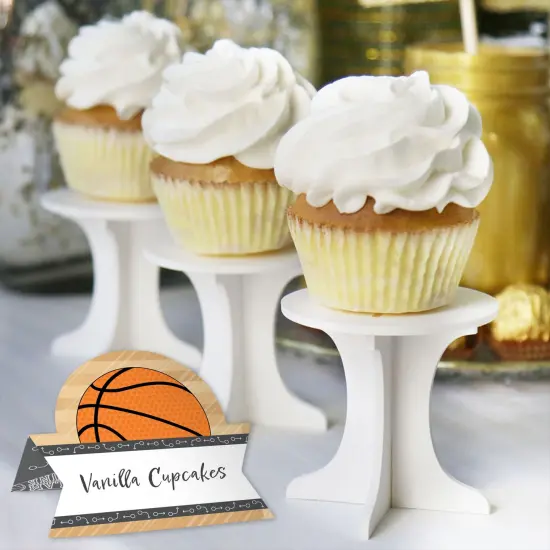 Big Dot of Happiness Nothin&rsquo; But Net - Basketball - Baby Shower or Birthday Party Tent Buffet Card - Table Setting Name Place Cards - Set of 24 {6}