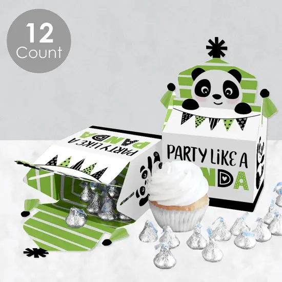 Big Dot of Happiness Party Like a Panda Bear - Treat Box Party Favors - Baby Shower or Birthday Party Goodie Gable Boxes - Set of 12 {4}