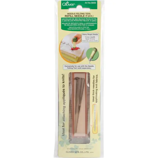 Clover Felting Needle Tool Refill Heavy Weight 5/Pkg {1}
