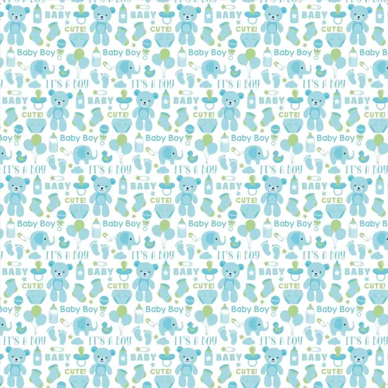 Little Birdie Little Miracle Cardstock Pack 6"X6" 24/Pkg-Baby Boy {3}