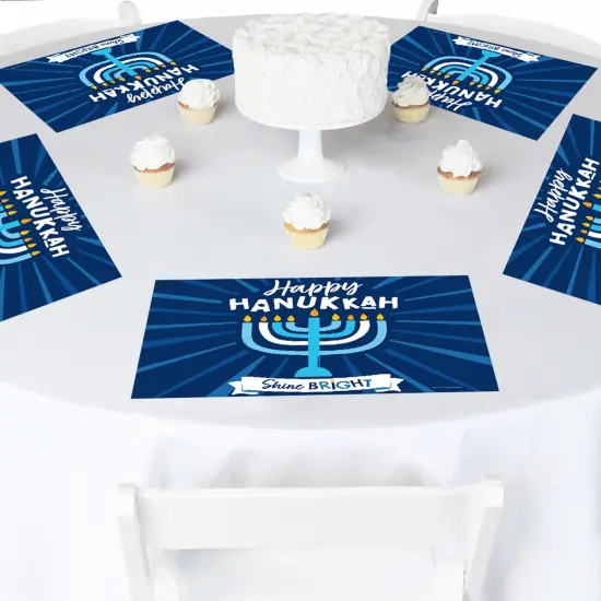 Big Dot of Happiness Hanukkah Menorah - Paper Chanukah Holiday Party Coloring Sheets - Activity Placemats - Set of 16 {4}