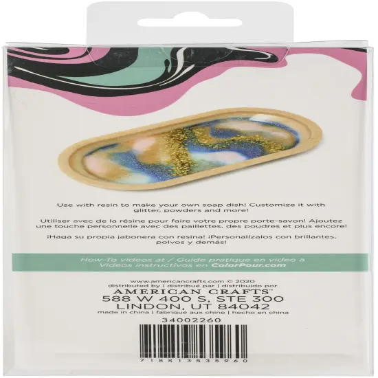 American Crafts Color Pour Resin Mold-Soap Dish {3}
