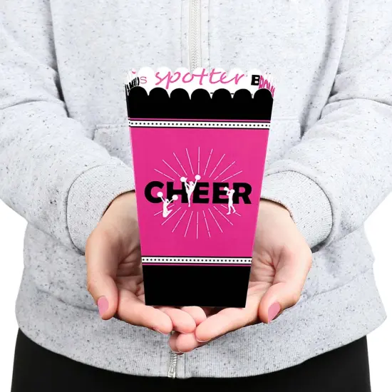 Big Dot of Happiness We've Got Spirit - Cheerleading - Birthday Party or Cheerleader Party Favor Popcorn Treat Boxes - Set of 12 {6}