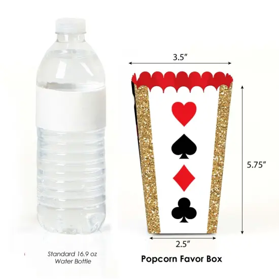 Big Dot of Happiness Las Vegas - Casino Party Favor Popcorn Treat Boxes - Set of 12 {3}