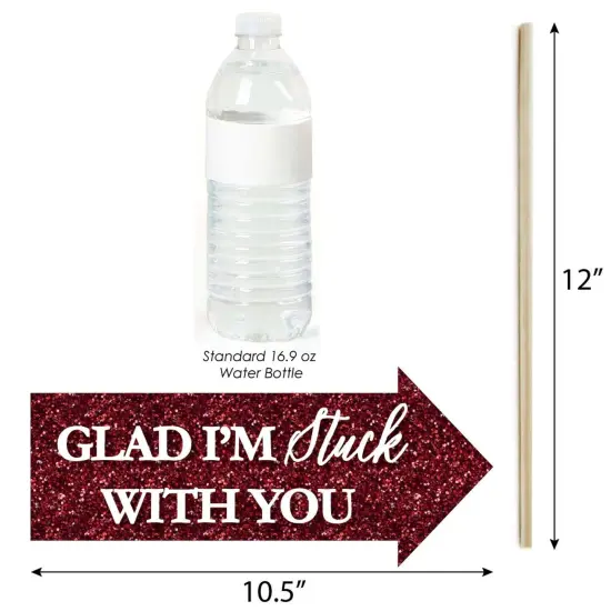 Big Dot of Happiness Funny We Still Do - 40th Wedding Anniversary - Anniversary Party Photo Booth Props Kit - 10 Piece {4}