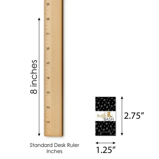 Big Dot of Happiness Nash Bash - Mini Candy Bar Wrapper Stickers - Nashville Bachelorette Party Small Favors - 40 Count {6}