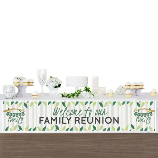 Big Dot of Happiness Family Tree Reunion - Family Gathering Party Decorations Party Banner {4}