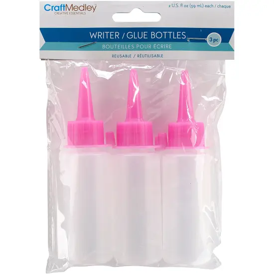 Craft Medley Writer/Glue Bottles 3/Pkg-2oz {1}