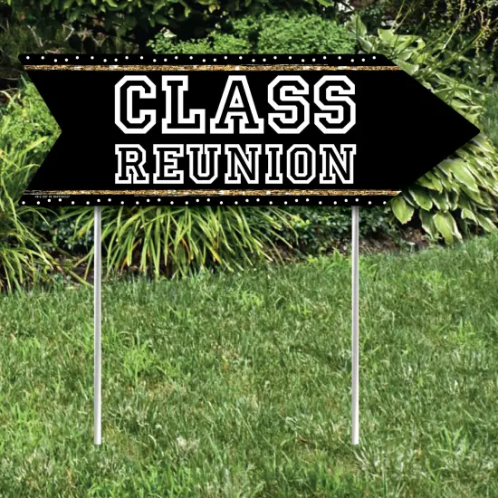 Big Dot of Happiness Reunited - School Class Reunion Party Sign Arrow - Double Sided Directional Yard Signs - Set of 2 {3}