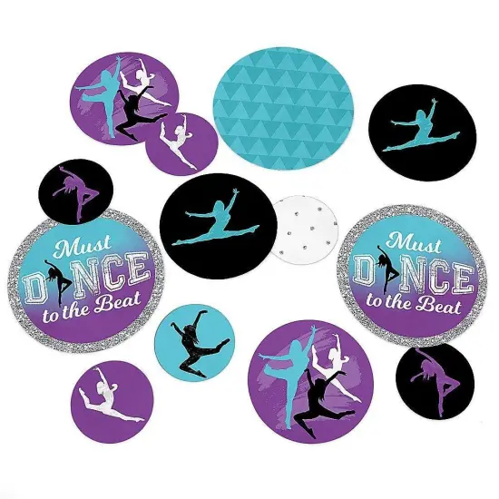 Big Dot of Happiness Must Dance to the Beat - Dance - Birthday Party Giant Circle Confetti - Dance Party Decorations - Large Confetti 27 Count {1}