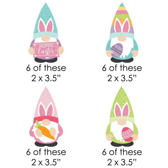 Big Dot of Happiness Easter Gnomes - DIY Shaped Spring Bunny Party Cut-Outs - 24 Count {3}