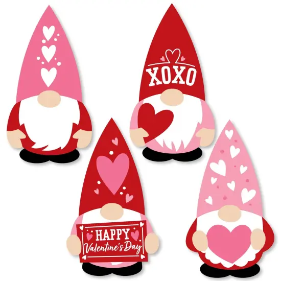Big Dot of Happiness Valentine Gnomes - DIY Shaped Valentine's Day Party Cut-Outs - 24 Count {1}