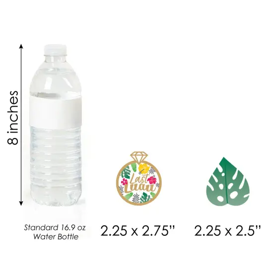 Big Dot of Happiness Last Luau - DIY Shaped Tropical Bachelorette Party and Bridal Shower Cut-Outs - 24 Count {6}