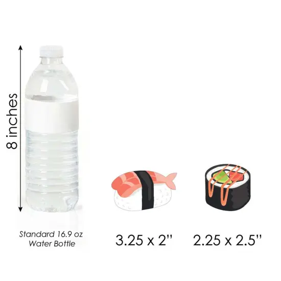 Big Dot of Happiness Let's Roll - Sushi - DIY Shaped Japanese Party Cut-Outs - 24 Count {6}