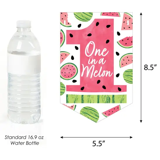 Big Dot of Happiness 1st Birthday One in a Melon - Fruit First Birthday Party Bunting Banner - Party Decorations - Happy 1st Birthday {3}