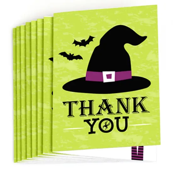 Big Dot of Happiness Happy Halloween - Witch Party Thank You Cards (8 Count) {3}