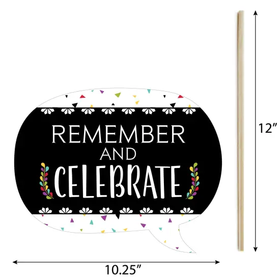 Big Dot of Happiness Funny Day of the Dead - Sugar Skull Party Photo Booth Props Kit - 10 Piece {6}