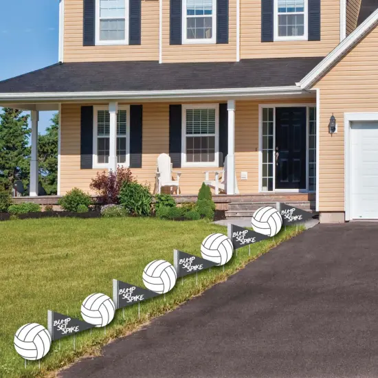 Big Dot of Happiness Bump, Set, Spike - Volleyball Lawn Decorations - Outdoor Baby Shower or Birthday Party Yard Decorations - 10 Piece {4}