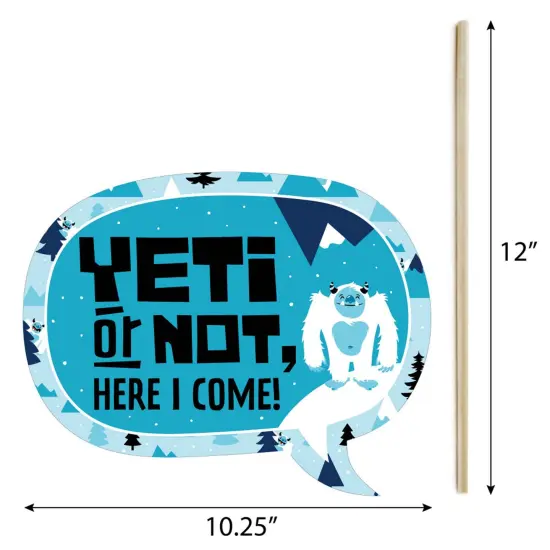 Big Dot of Happiness Yeti to Party - Abominable Snowman Party or Birthday Party Photo Booth Props Kit - 20 Count {7}