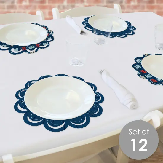 Big Dot of Happiness Boy 16th Birthday - Sweet Sixteen Birthday Party Round Table Decorations - Paper Chargers - Place Setting For 12 {3}