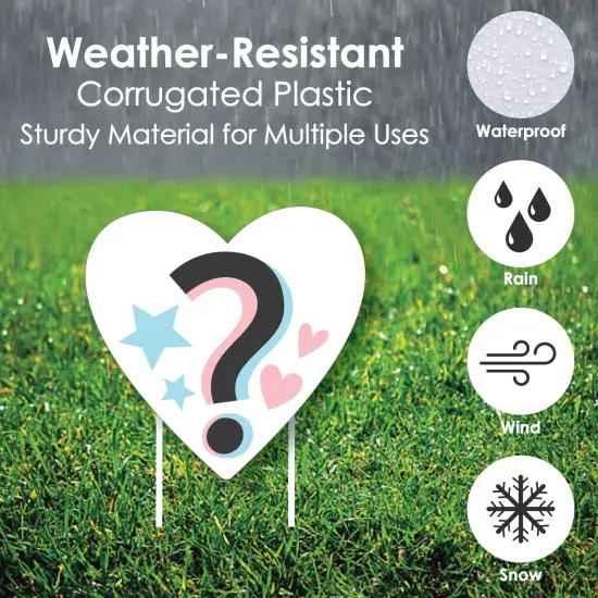 Big Dot of Happiness Baby Gender Reveal - Yard Sign and Outdoor Lawn Decorations - Team Boy or Girl Party Yard Signs - Set of 8 {4}