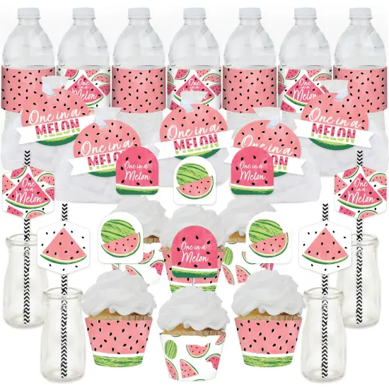Big Dot of Happiness Sweet Watermelon - Fruit Party Favors and Cupcake Kit - Fabulous Favor Party Pack - 100 Pieces {1}