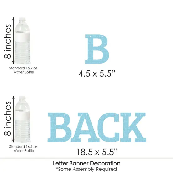 Big Dot of Happiness Back to School - First Day of School Classroom Letter Banner Decoration - 36 Banner Cutouts and Welcome Back Banner Letters {7}