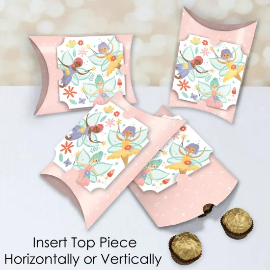 Big Dot of Happiness Let's Be Fairies - Favor Gift Boxes - Fairy Garden Birthday Party Large Pillow Boxes - Set of 12 {4}