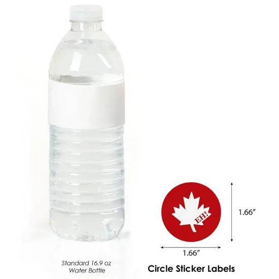 Big Dot of Happiness Canada Day - Canadian Party Circle Sticker Labels - 24 Count {4}