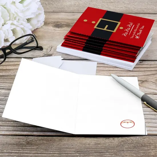 Big Dot of Happiness Jolly Santa Claus - Christmas Party Thank You Cards (8 Count) {6}