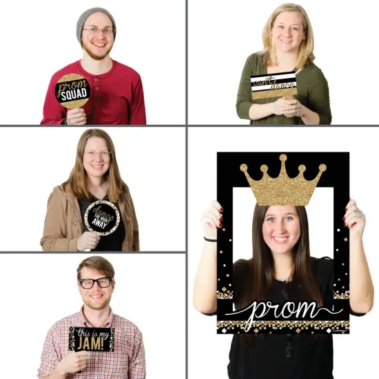 Big Dot of Happiness Prom - Prom Night Party Selfie Photo Booth Picture Frame & Props - Printed on Sturdy Material {3}
