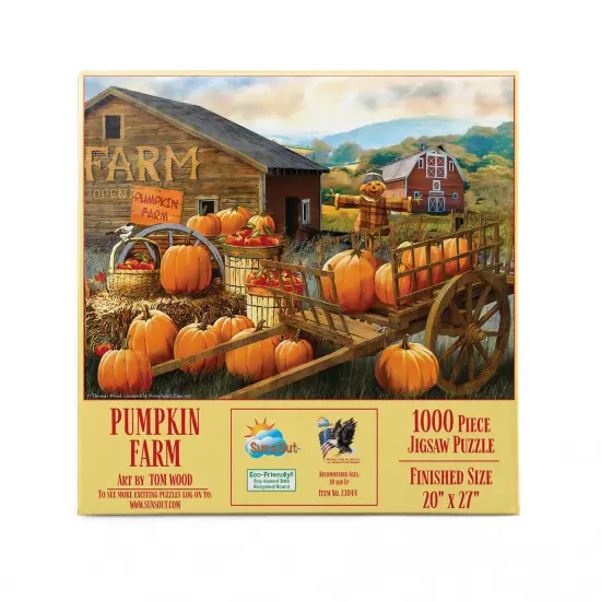 Sunsout Pumpkin Farm 1000 pc Halloween Jigsaw Puzzle 23044 {4}