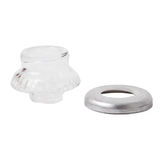 Percolator Top Knobs Clear Glass Set of 2 Sizes Small and Large {6}
