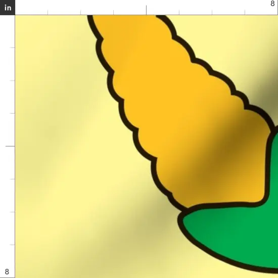 Various Fabrics by the Yard or Fat Quarter Corn Kitchen Food Yellow Vegetable Custom Printed Fabric by Spoonflower {4}