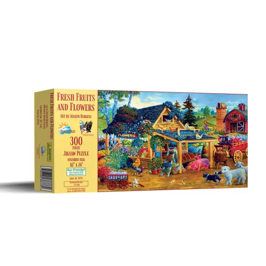 Sunsout Fresh Fruits and Flowers 300 pc Jigsaw Puzzle 38778 {3}