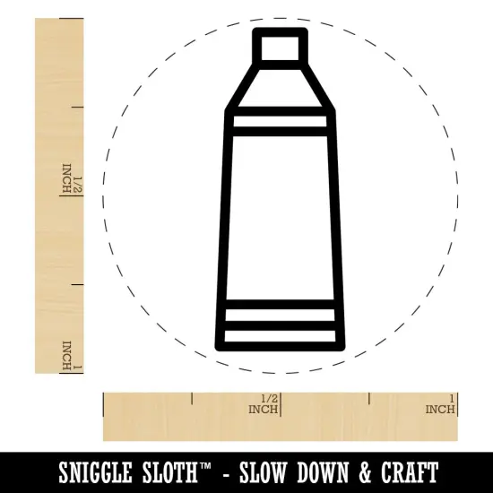 Toothpaste Tube Rubber Stamp for Stamping Crafting Planners {1}