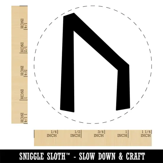 Norse Viking Dwarven Rune Letter U Rubber Stamp for Stamping Crafting Planners {1}