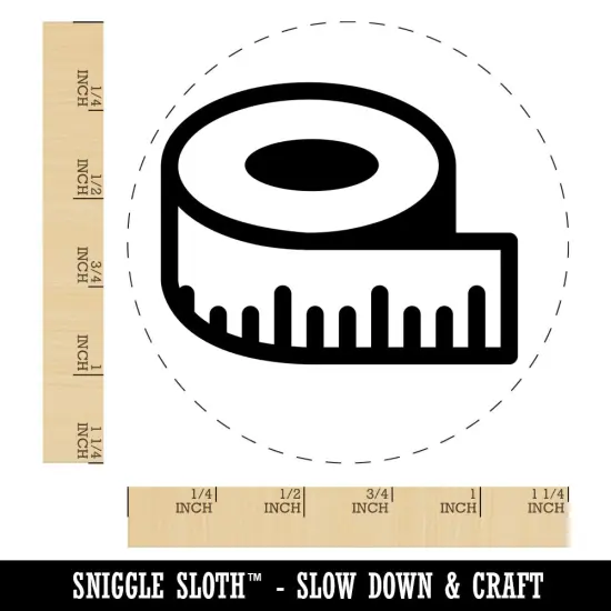 Measuring Tape Sewing Rubber Stamp for Stamping Crafting Planners {1}
