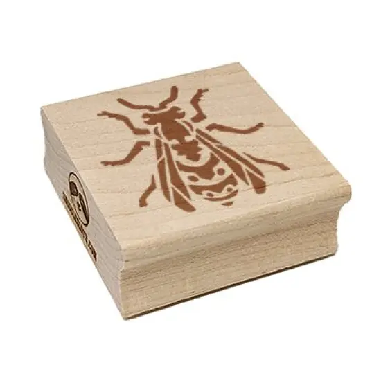 Hornet Wasp Yellow Jacket Winged Insect Bug Square Rubber Stamp for Stamping Crafting {7}