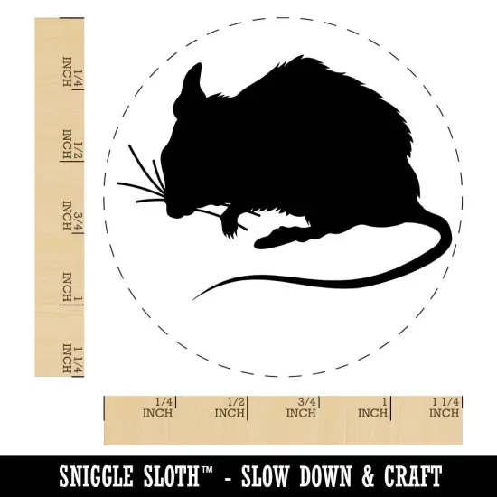 Mouse Solid Rubber Stamp for Stamping Crafting Planners {1}