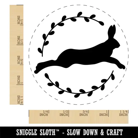 Leaping Jack Rabbit Silhouette Rubber Stamp for Stamping Crafting Planners {1}
