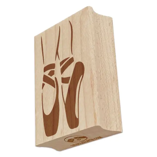 Ballerina on Toes Slippers Shoes Ballet Dance Rectangle Rubber Stamp for Stamping Crafting {7}