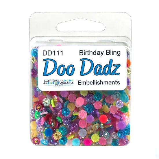 DooDadz Collection of Colorful Craft Embellishments from Buttons Galore & More Birthday bling {1}