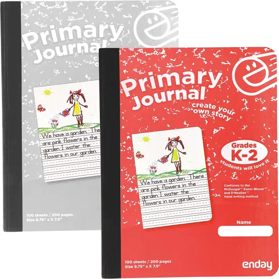 Enday 100 Ct.Primary Journal Story Composition Books Gray {6}