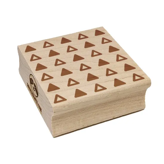 Scandinavian Alternating Triangles Square Rubber Stamp for Stamping Crafting {7}