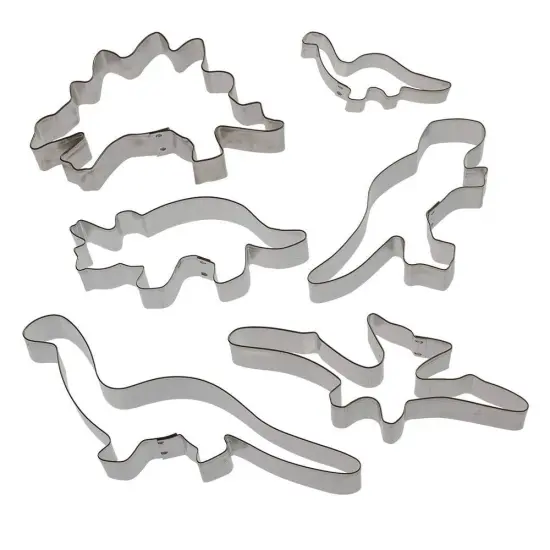CookieCutter.Com Dinosaur 6 Pc Set, various sizes, Made in USA {2}